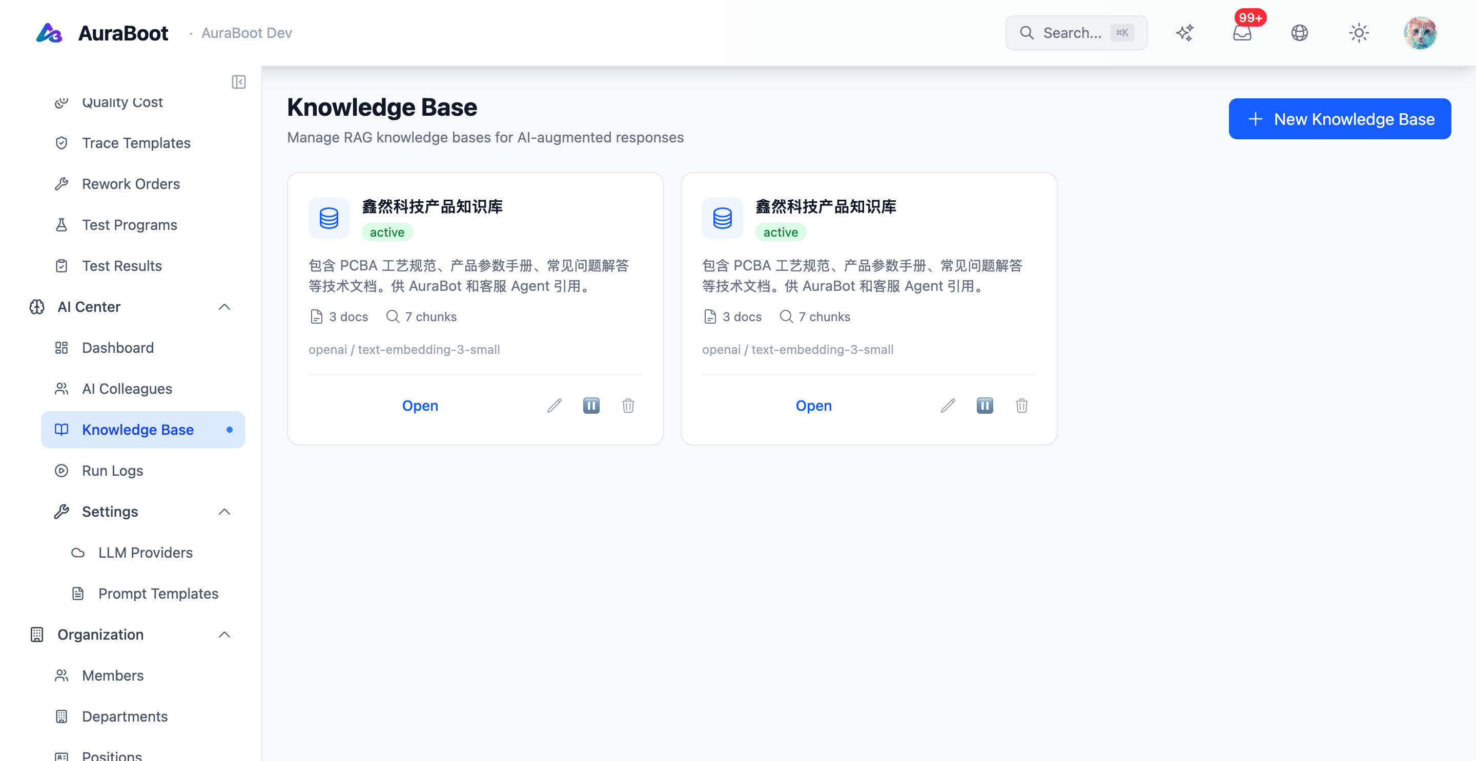 Aura Bot Knowledge — indexed documents