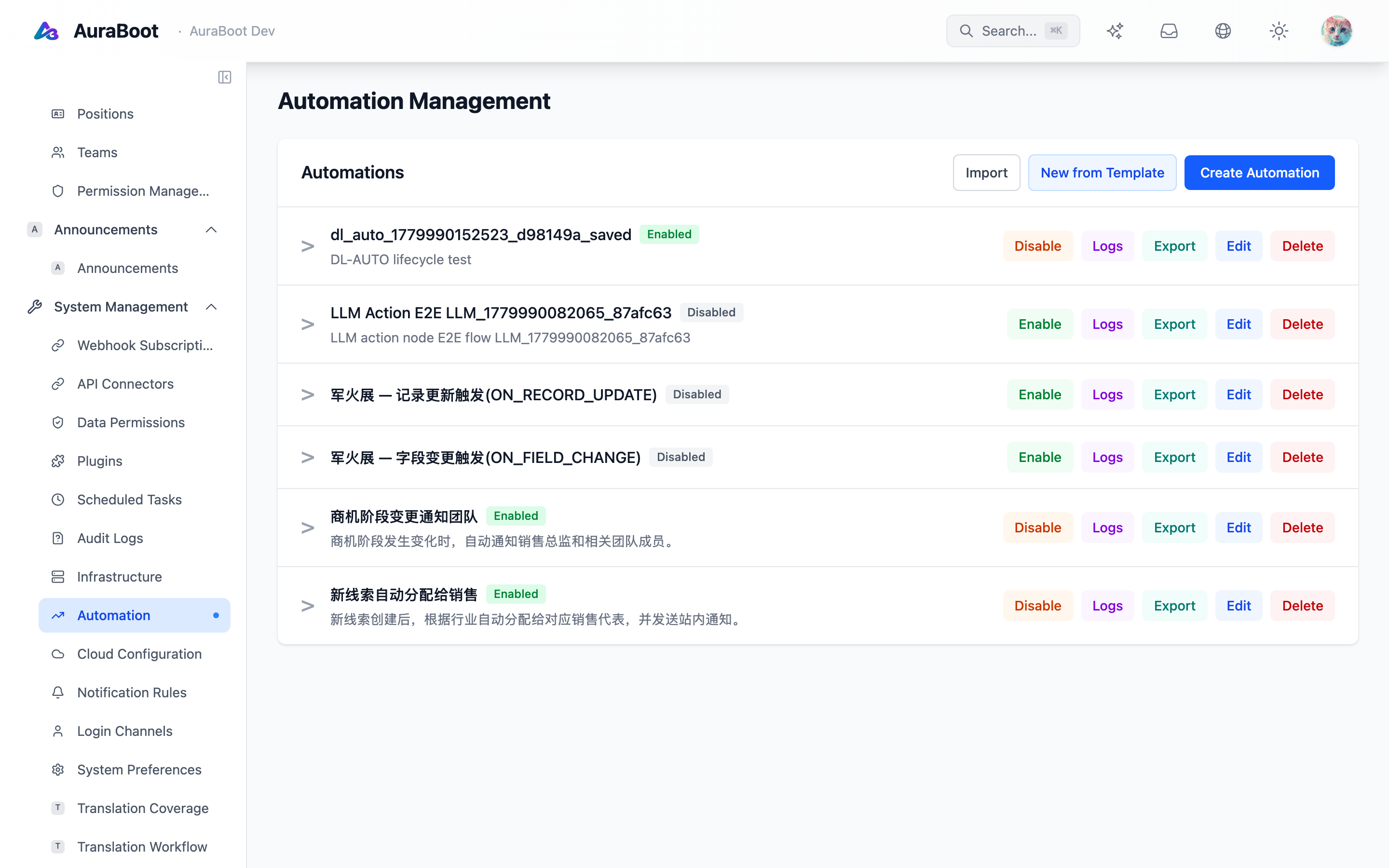 Automation flows